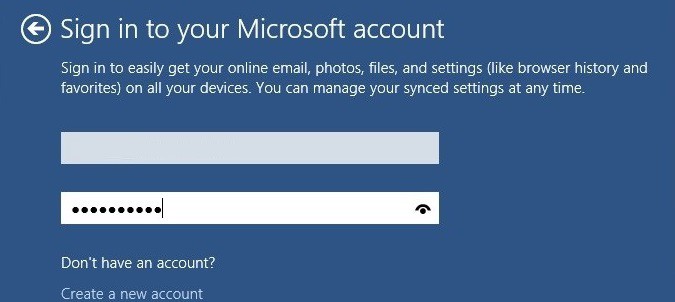 Sign in to your Microsoft account