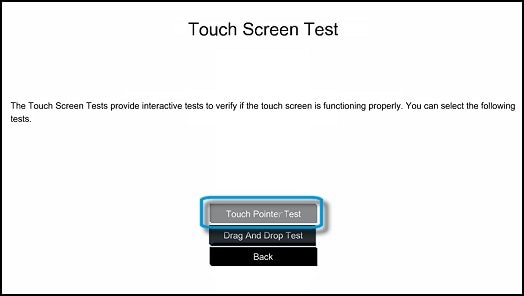 Touch Pointer Test in UEFI